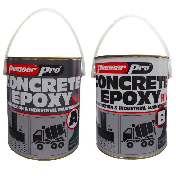 Pioneer Pro Concrete Epoxy High Viscosity Or Low Viscosity - 4L Gallon ...