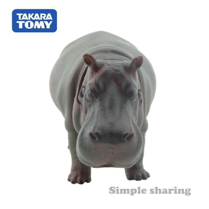 takara-tomy-ania-animal-advanture-as-06ฮิปโปโปเตมัสเรซิ่นเด็กการศึกษา-mini-action-figure-ของเล่น-bauble