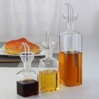 150/200/450ml Transparent Glass Olive Oil Bottle Oil Dispenser Soy Sauce Vinegar Seasoning Jar Kitchen Cooking Accessories