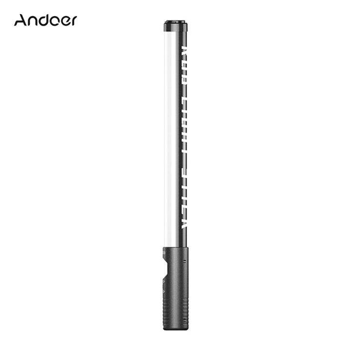 Andoer RGB Handheld LED Video Light Tube Photography Light Wand 3000K