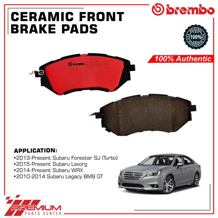 Brembo P78017N Front Ceramic Brake Pads for 2015Present Subaru