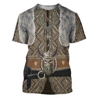 3D Cosplay Viking Armor Printed Men t shirt Harajuku summer Short sleeve shirt Knights street Casual Uni T-shirt Tops