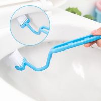 1pcs Portable Curved Bathroom Cleaning Brush Cleaning Accessories Bathroom Brush Angle Handle Curved Brush Toilet Brush Showerheads