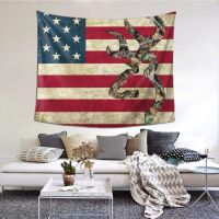 American Flag Deer Camouflage Tapestry Bedroom Tapestry Living Room Wall Hangings 3D Printing Home Decoration 60 X 51