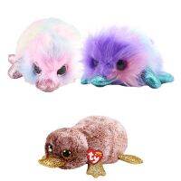 15cm Ty Beanie Big Eyes Stuffed Plush Toy Soft Cute Animal Doll Purple Platypus Zappy Children Christmas New Year Gifts