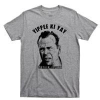 Yippee Ki Yay แม่เสื้อยืดตายฮาร์ดจอห์น Mcclane ภาพยนตร์ Tee สไตล์ฤดูร้อนใหม่เสื้อยืดผู้ชาย O-คอท็อปส์ฤดูร้อนโลหะเสื้อยืด