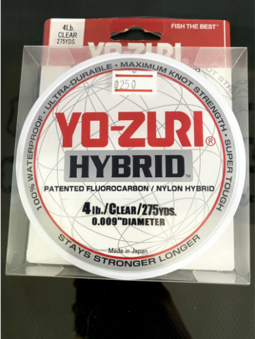 สาย YO-ZURI HYBRID Patented Fluorocarbon Nylon Hybrid