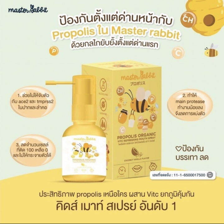 สเปร์ยพ่นคอ (Master Rabbit) ฟรีของแถม | Lazada.co.th