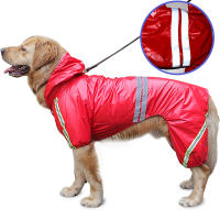 Large Dog Raincoat Waterproof Reflective Rain Jumpsuit Safety For Big Medium Small Dogs Golden Retriever Lador Outdoor Coat