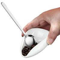 Ceramic Coffee Bean Scoop Coffee Bean Scoop Ceramic Coffee Scoops Measuring Spoon Scoop Dosing Bowl Set For Matcha Powder Serving Utensils