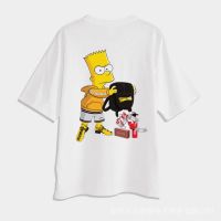 [Hot] Oversized T Shirt Korean Loose Plus Size Tshirt Bart Simpson Graphic Tees Half Sleeves  for men 9POV_02