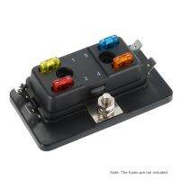 【DT】hot！ 4 Way Fuse Holder ATM 5A 10A 25A for Car Boat Trike 12V 24V