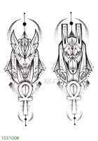 hot！【DT】❐  Temporary Sticker protector of Ancient Egypt Egyptian totem Anubis fake tatto tatoo for men women girl