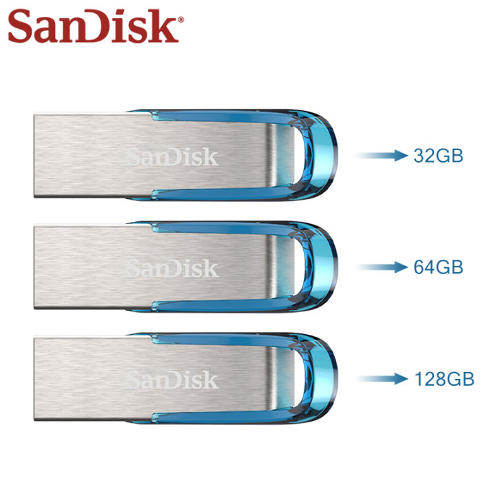 usb-3-0-sandisk-cz73-usb-แฟลชไดรฟ์ความเร็วสูง128gb-64gb-32gb-มินิแฟลชไดรฟ์หน่วยความจำสีฟ้า-usb-stick-pendrirvv