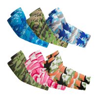 2Pcs Unisex Cooling Arm Sleeves Cover Sports Running UV Sun Protection Outdoor Men Fishing Cycling Sleeves for Hide Tattoos