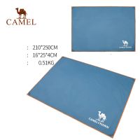 CAMEL เสื่อแคมป์ปิ้งพับได้สำหรับปิกนิกกลางแจ้ง,แผ่นกันน้ำสำหรับเดินทางชายหาด220*210ซม.