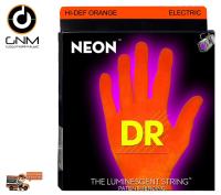 สายกีตาร์ไฟฟ้า DR StringsNeon Hi-Def Orange Electric Guitar Strings สายกีต้าร์ไฟฟ้า แบบเคลือบเรืองแสงสีส้ม NOE-9 ( 9-42)  Made in USA