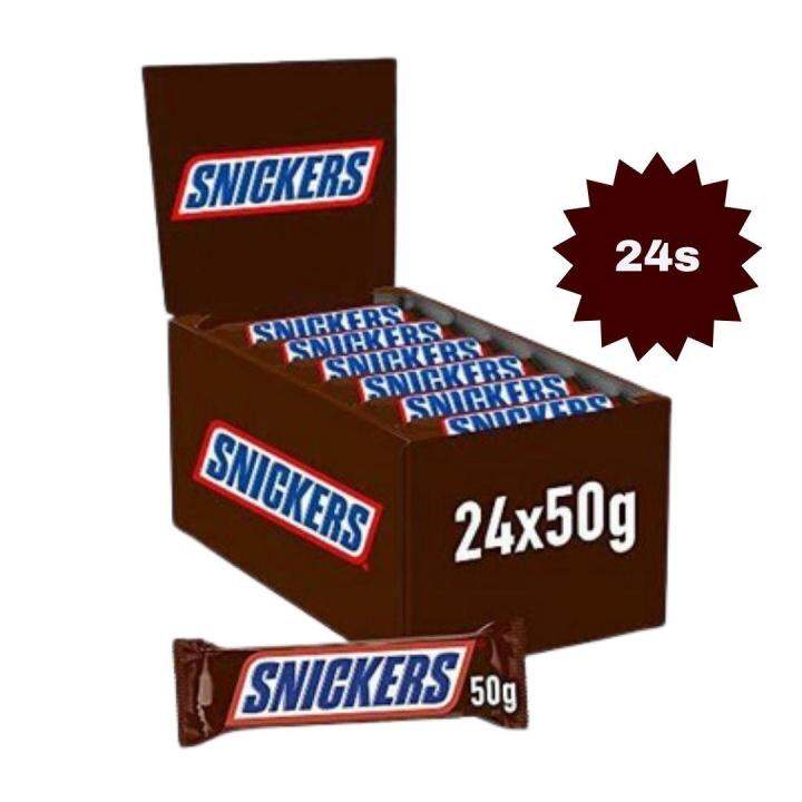 [24 PIECES PER BOX] Snickers Chocolate Bars, 50G Lazada PH