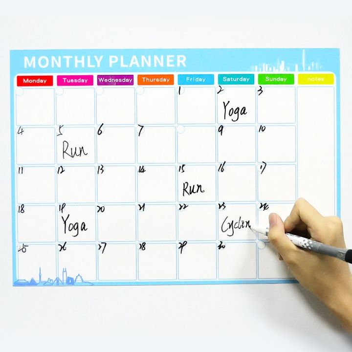 a3-size-magnetic-monthly-weekly-planner-calendar-table-dry-erase-whiteboard-fridge-sticker-russian-english-spanish-french