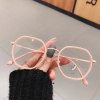 TR90 Vintage Oversized Glass Bluelight Green Pink Eye Glasses Frames Women Computer Optical Girls Glasses Anti-blue Light New