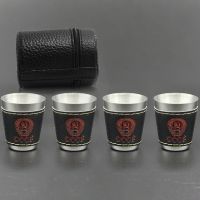 28/30/70ml Mini Stainless Steel Shot Wine Cup Vodka Cup Portable Personalized 4pcs Shot Glasses Set 1