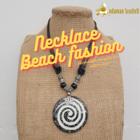 Andaman seashell สร้อยคอเครื่องประดับ Necklace Beach fashionจากลูกปัด จี้จากเปลือกหอย Abalone แท้  1-15