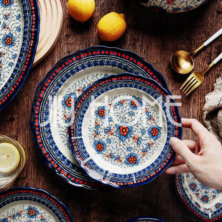 Dinnerware Set, 10 Piece Porcelain Nordic Dinnerware Sets, Plates and