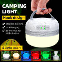 New Outdoor LED Camping Flashlight 230 Hours Rechargeable Camping Lantern with Magnet Lighting Fixture Portable Emergency Light