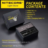 2022 NITECORE TM9K TAC 9800ลูเมนไฟฉายกล USB ชาร์จได้พลังไฟฉาย LED สว่างมากแบตเตอรี่5000MAh