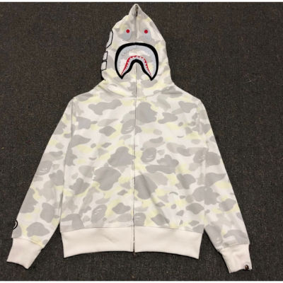 【พร้อมส่ง】【จัดส่งรวดเร็ว】ใหม่ BAPE Ape Head เสื้อกันหนาว มีฮู้ด ลายพราง สําหรับผู้ชาย ผู้หญิง