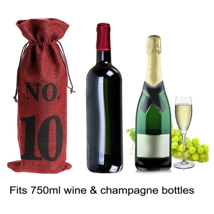 1-to-10-burlap-wine-bags-blind-wine-tasting-wine-bags-wedding-table-numbers-wine-tasting-bags-party-christmas-10-pcs-red