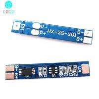 2ชิ้น2S 7.4V 8.4V แผ่นป้องกัน2A แบตเตอรี่ลิเธียม3A กระแส Li-Ion 2เซลล์แพค2เซลล์ Lipo BMS วงจรชาร์จเกิน PCB ส่วนสเกตบอร์ดกลางแจ้ง