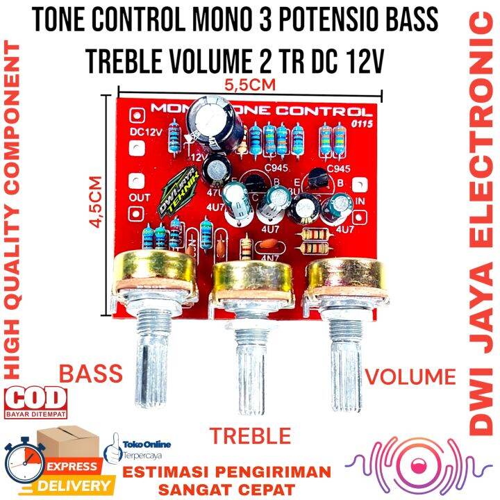 Tone control mono 3 potensio | Lazada Indonesia