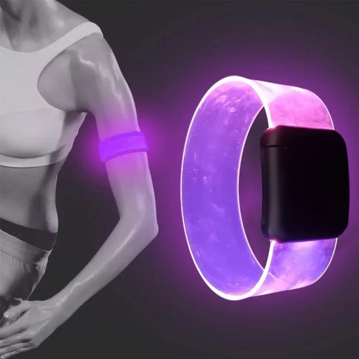 LED Battery Lightemitting Bracelet Running Armband Band Flashing