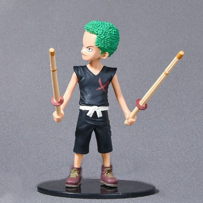 One Piece Luffy Solon Chopper PVC Figure Car Decoration 6pcs 