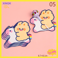 XINGK 5ชิ้นการ์ดอมยิ้มการ์ตูนสำหรับเด็กที่บ้านไดโนเสาร์เด็กผู้หญิงครีมนมกระต่ายน้อยอมยิ้มแพคเกจตกแต่งของขวัญคริสต์มาสปีใหม่ลูกอมน่ารักบัตรตกแต่ง