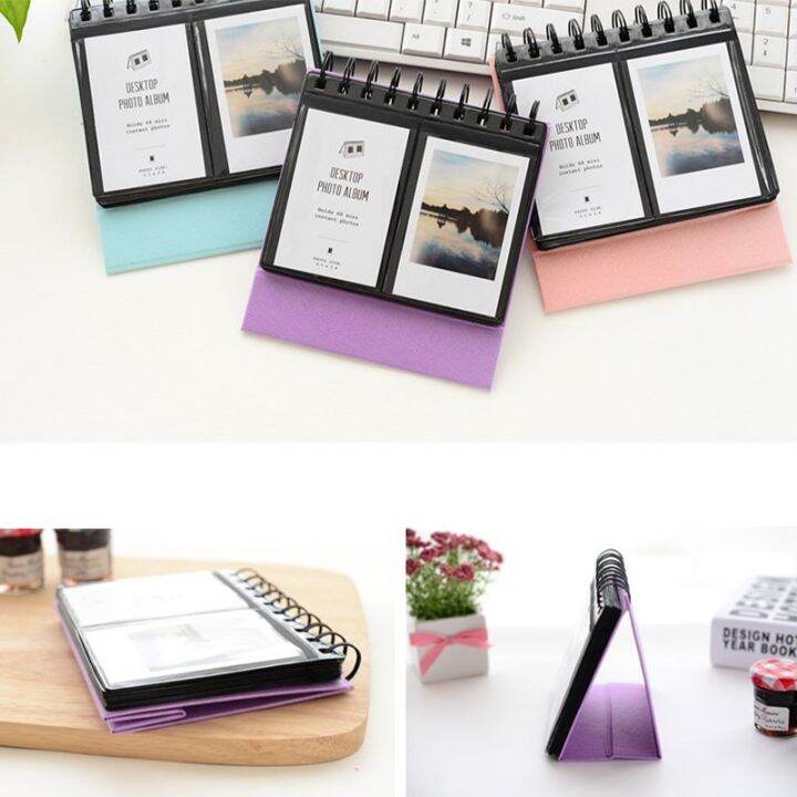 desk-calendar-photo-album-3-inch-mini-instax-polaroid-album-desk-calendar-68-pocket-picture-storage-case-photocard-holder-2023-photo-albums