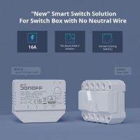 ┇❃ Sonoff MINI R3 16A Wifi บลูทูธ สมาร์ทสวิทช์ พร้อม S-Mate สวิตช์ Mate ไม่มีสายเป็นกลาง รีโมตคอนโทรล ทํางาน สําหรับ Alexa Google home