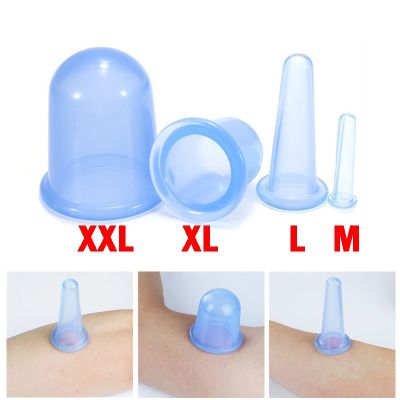 hot【DT】 Massage Cupping Cups Silicone Anti Cellulite  Face Neck Cup Negative pressure