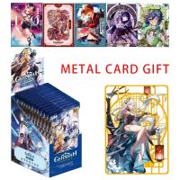 【LZ】 Genshin Impact Cards Booster Box TCG  Anime Game Collection Pack Rare SSR Surrounding Table Toys For Family Children Gift