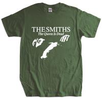 ผู้ชายผ้าฝ้ายเสื้อยืดเสื้อฤดูร้อน The Smiths The Queen Is Dead-เสื้อยืดสีดำสำหรับผู้ชายปี1980อินดี้มอร์ริสซีย์ขนาดใหญ่กว่า