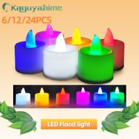 Kaguya 6/12/24 Pieces LED Candle Light Flame Light Electronic Simulation Paraffin Light Hotel Wedding Decoration Props