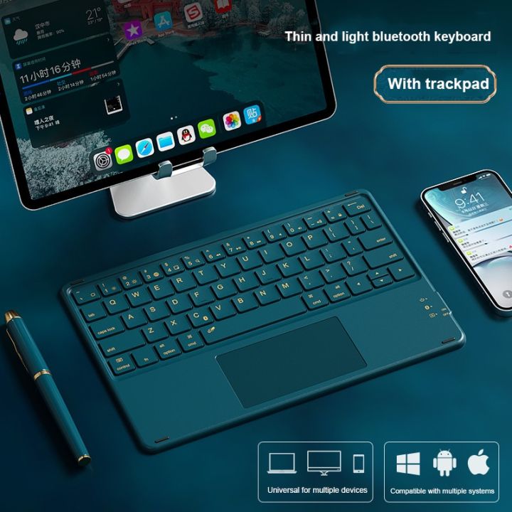 zf-android-ios-windows-แท็บเล็ตแป้นพิมพ์บลูทูธสัมผัสแป้นพิมพ์ไร้สายสำหรับเกมส์พีซี-ipad-เมาส์ไร้สาย-teclado-air-สำหรับ-xiaomi