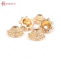 【YF】✢■♨  10PCS 8MM hole 2MM Gold Color Beads Caps Tassel Jewelry Earrings Making Supplies Diy Findings Accessories