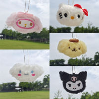 Kawaii Sanrio H Ello K Itty พวงกุญแจตุ๊กตาน่ารัก Melody ของฉัน Kuromi Cinnamoroll ตุ๊กตาจี้กระเป๋าเป้สะพายหลังเครื่องประดับเครื่องประดับของขวัญวันหยุด