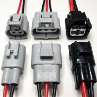 Dj7021y-4.8 car harness waterproof connector 2/3/4 pin electronic fan control motor male and female plug wire length 15cm