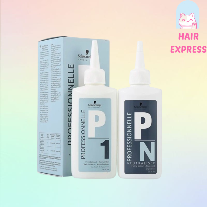 Schwarzkopf Perm Lotion Kit 1 with Neutralizer Perming Lotion Use For
