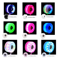 Led Light Up Wheels Suitable for Quad Roller Skates With Magnetic Core Outdoor Skating Slide Women Girl Colorful Sneaker 58x32