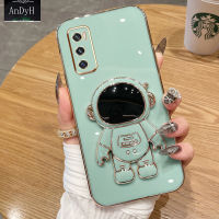 AnDyH 2022 New Design For Vivo V20 SE Case Luxury 3D Stereo Stand Bracket Astronaut Fashion Cute Soft Case