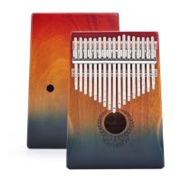 17คีย์โอคาริน่าเปียโน Kalimba Thumb มะฮอกกานีกับกระเป๋าของขวัญคริสต์มาสของขวัญเริ่มต้นสำหรับการบันทึกประสิทธิภาพ